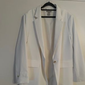 H&M white blazer